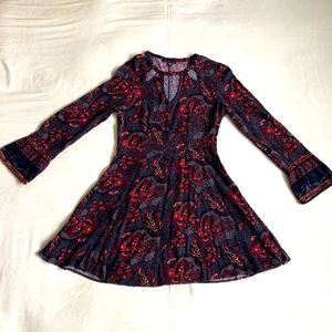 American Eagle boho paisley dress